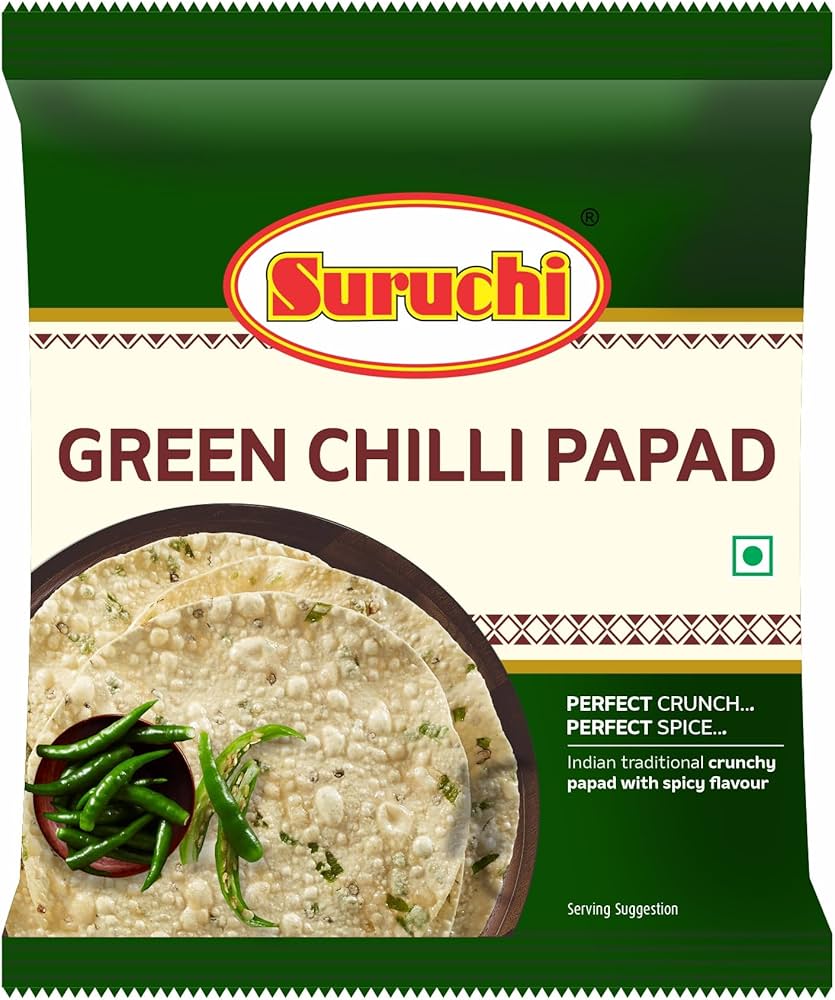 Spark Mini Khuchiya Green Chilli Papad 200 g