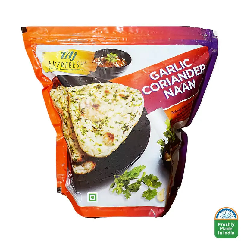 Taj Everfresh Garlic Coriander Naan 1.28 kg