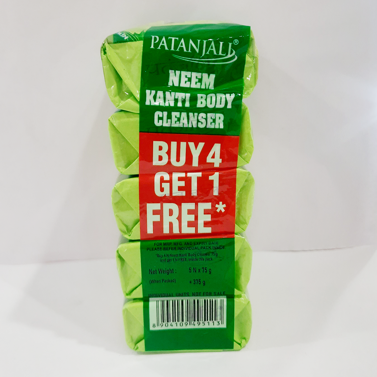 Patanjali Neem Kanti Soap 5 Pack