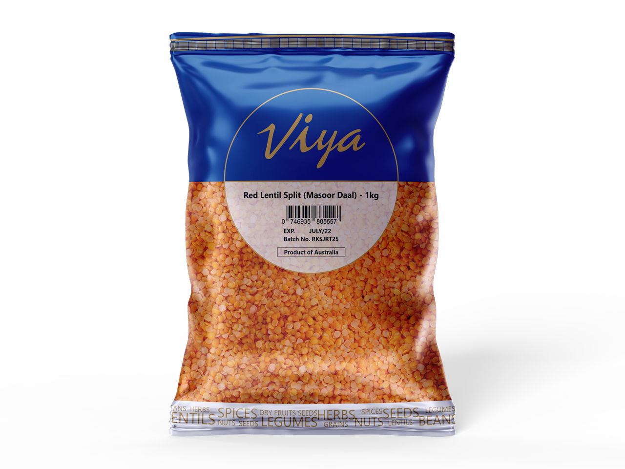 Viya Red Lentile Split 1 kg