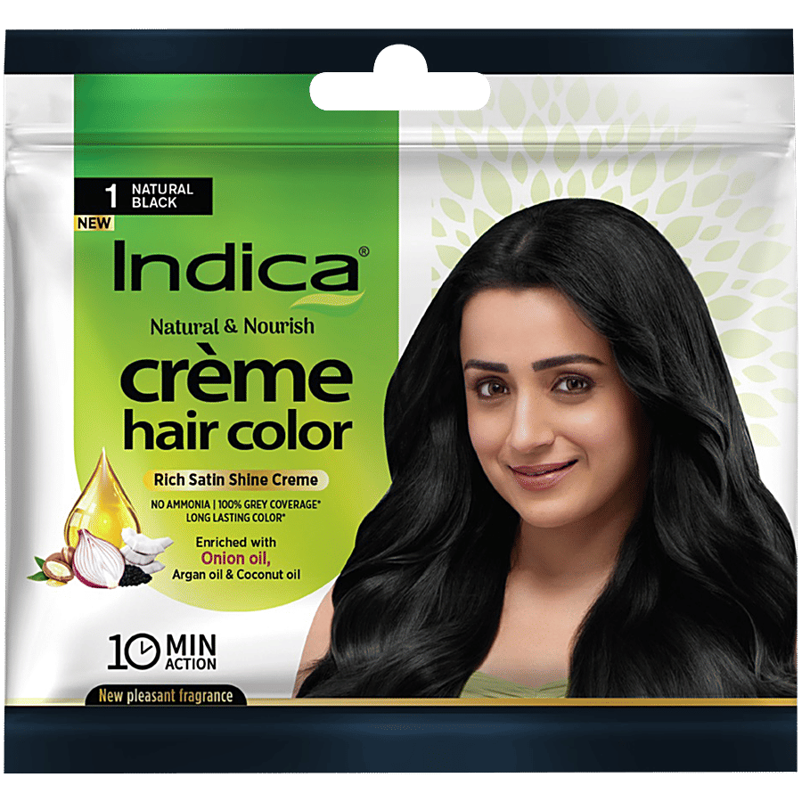 Indica Hair Colour 1 Natural Black
