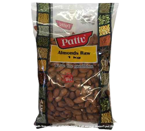 Pattu Almonds Raw 1 kg