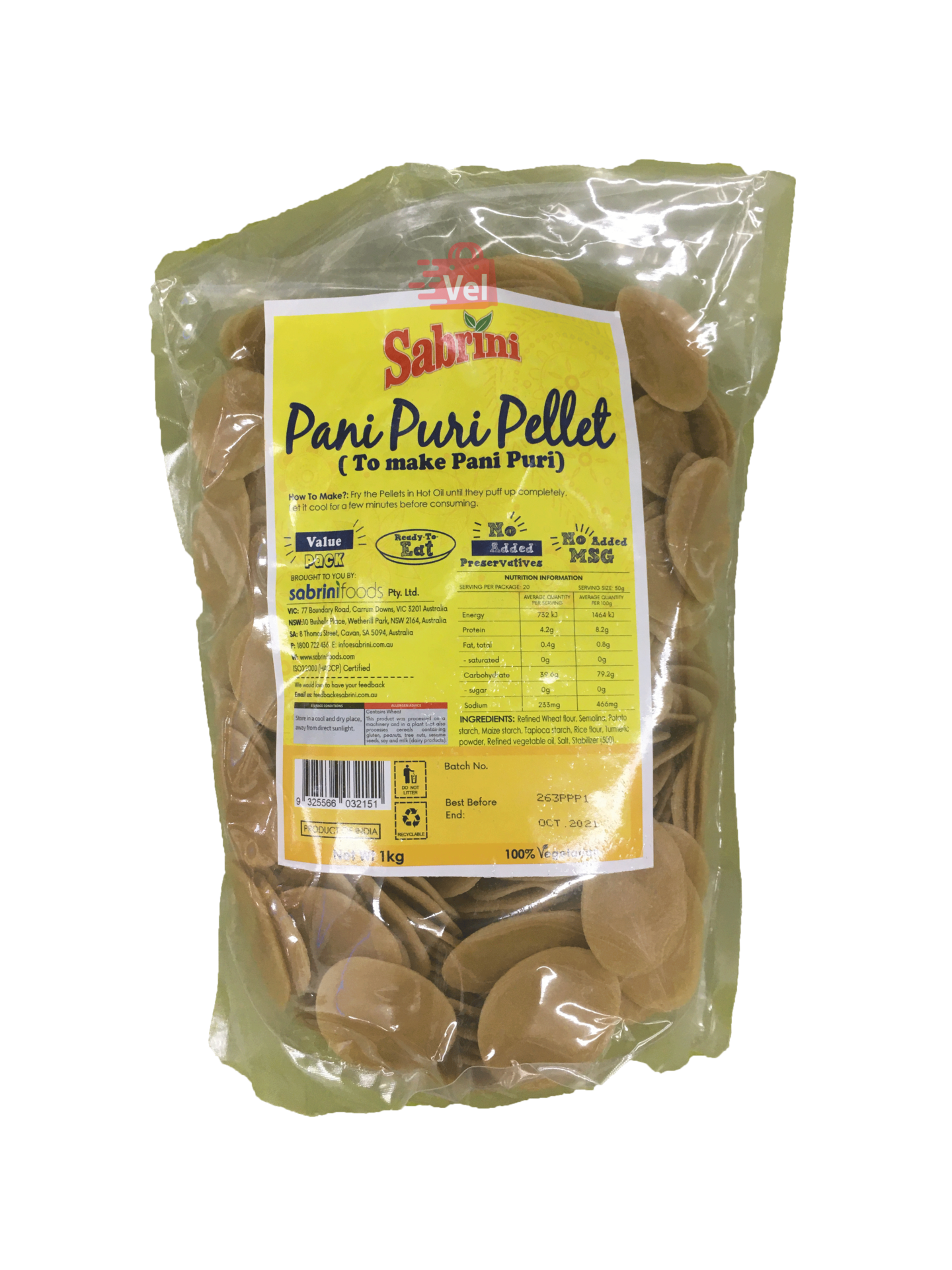 Sabrini Panipuri 1 kg