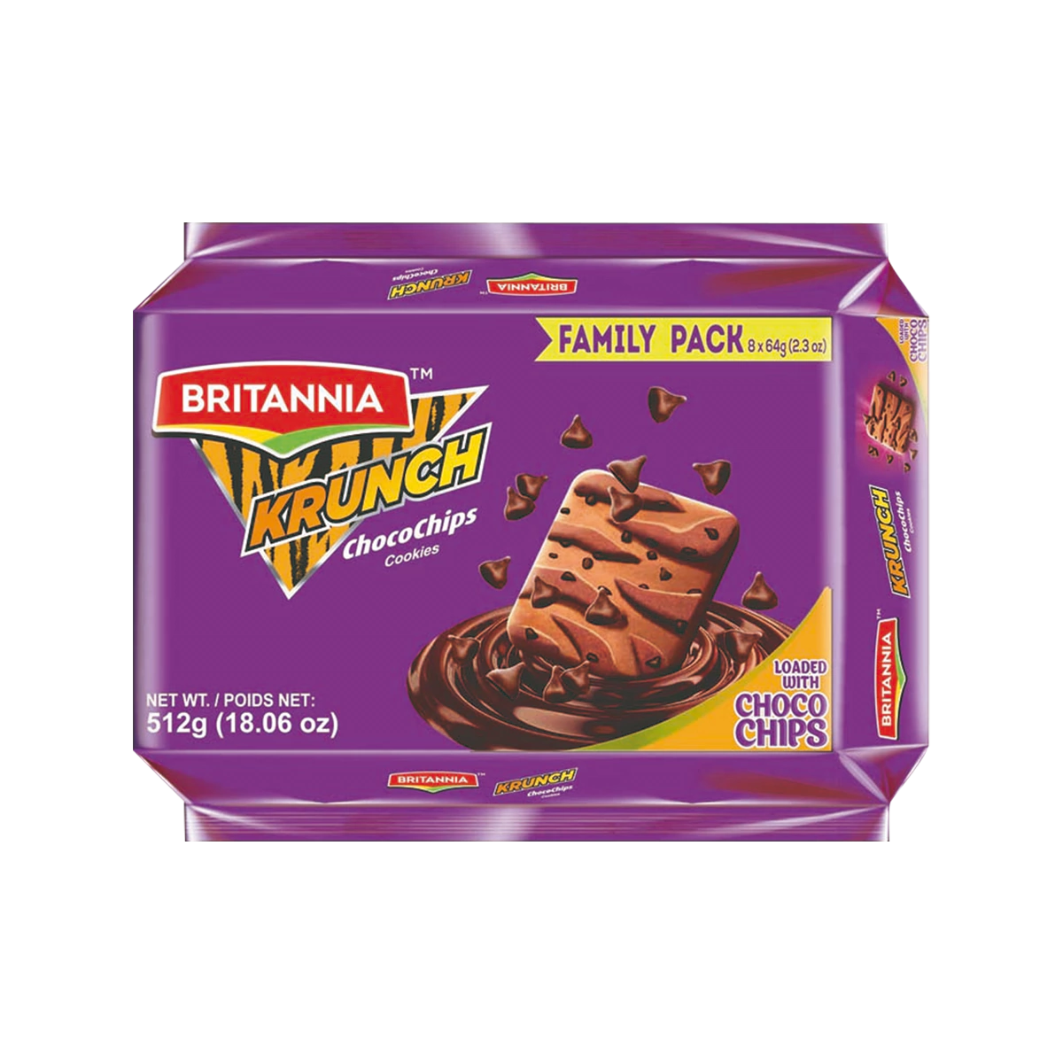 Britannia Krunch Chocochip Cookies 512 g