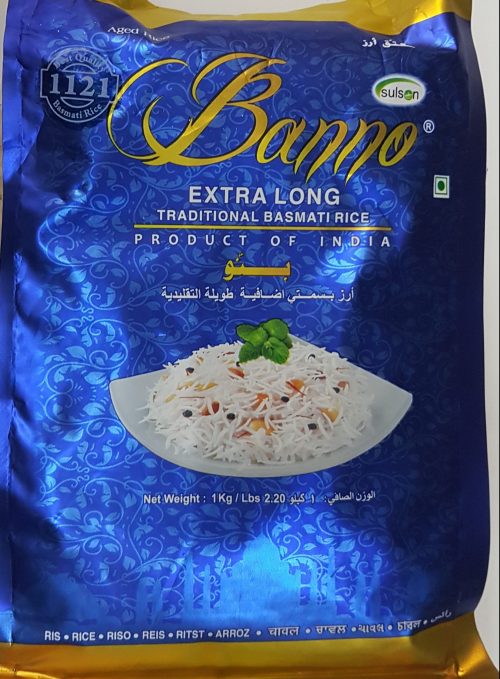 Banno Eft Basmati Rice 2 kg