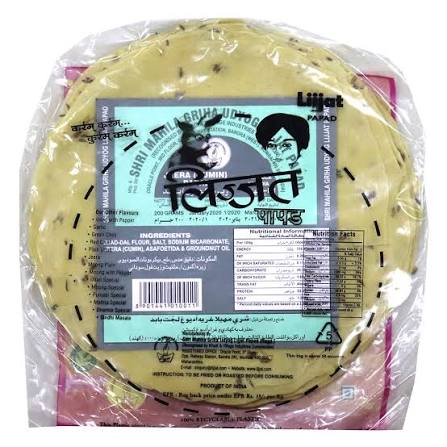 Lijjat Jeera Papad 200 g