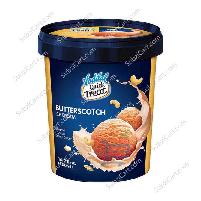 Vadilal Butterscotch Ice Cream 500 ml