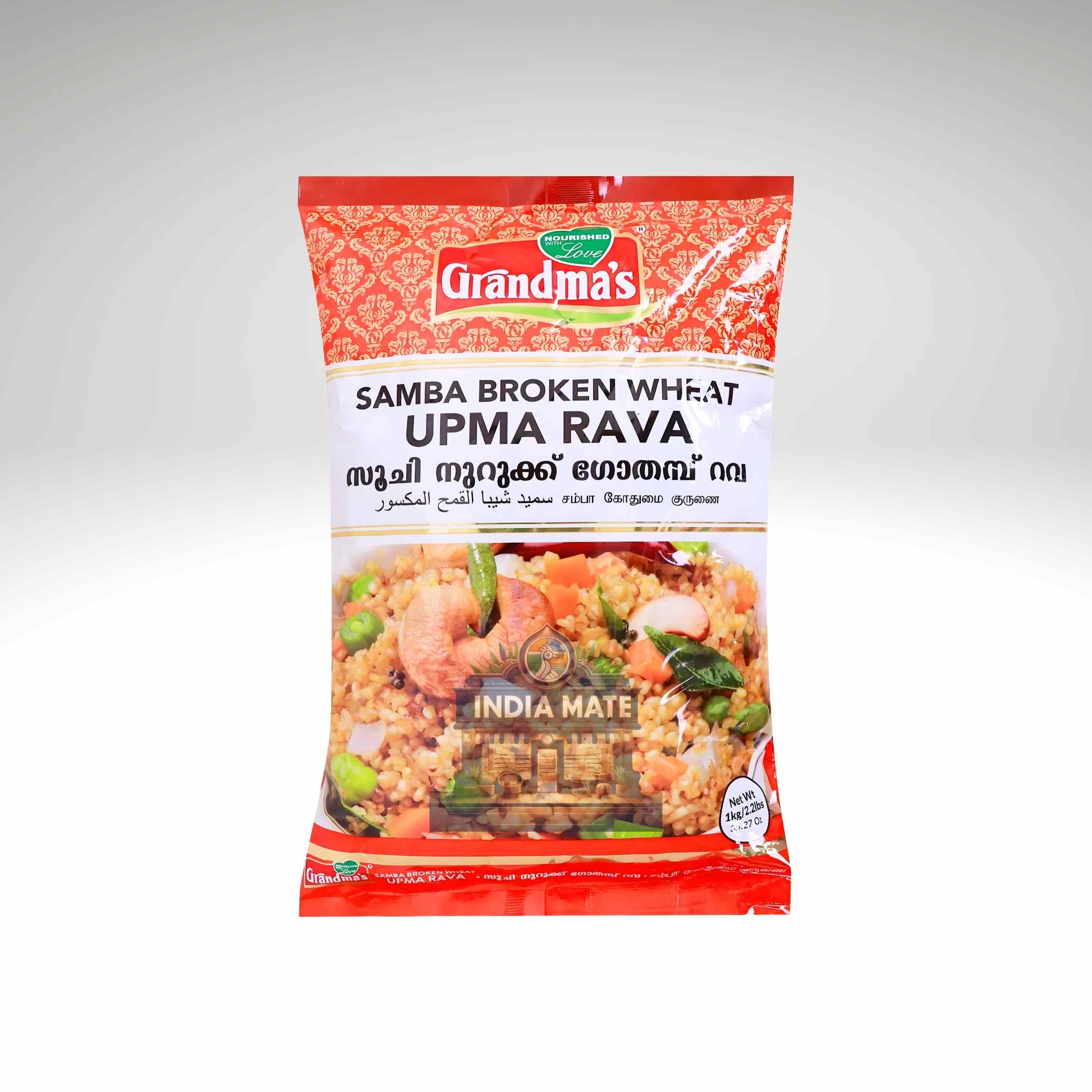 Grandma's Samba Broken Wheat Upma Rava 1 kg