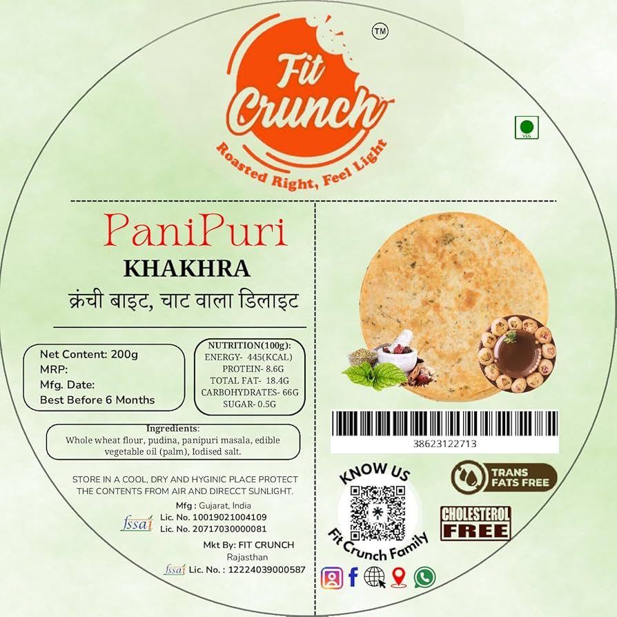 I-snacks Panipuri Khakhra 200 g