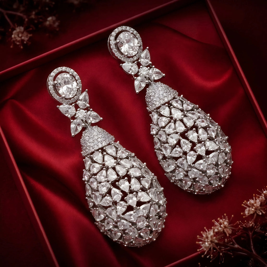Silver Dewdrop Elegance