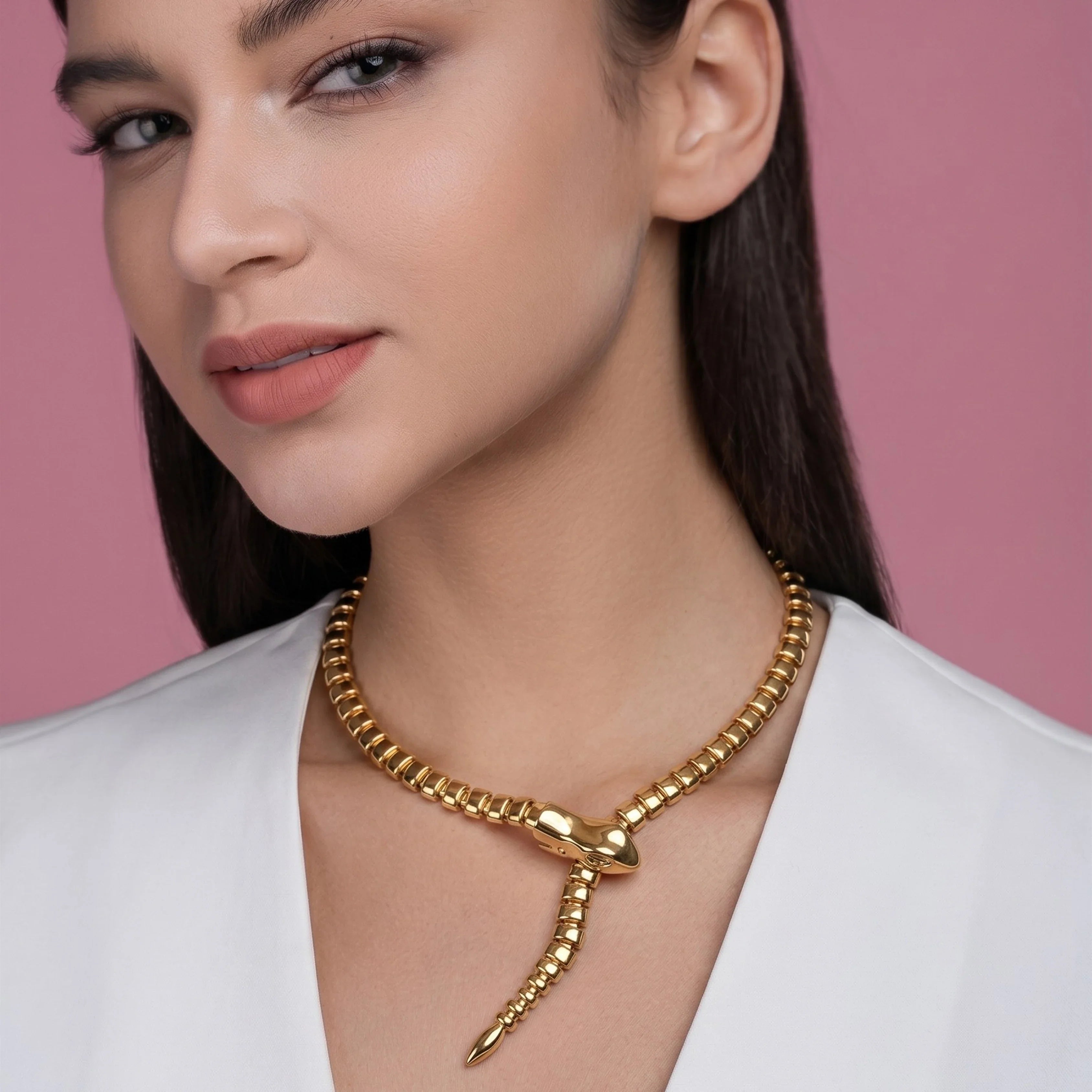 Golden Serpent Necklace