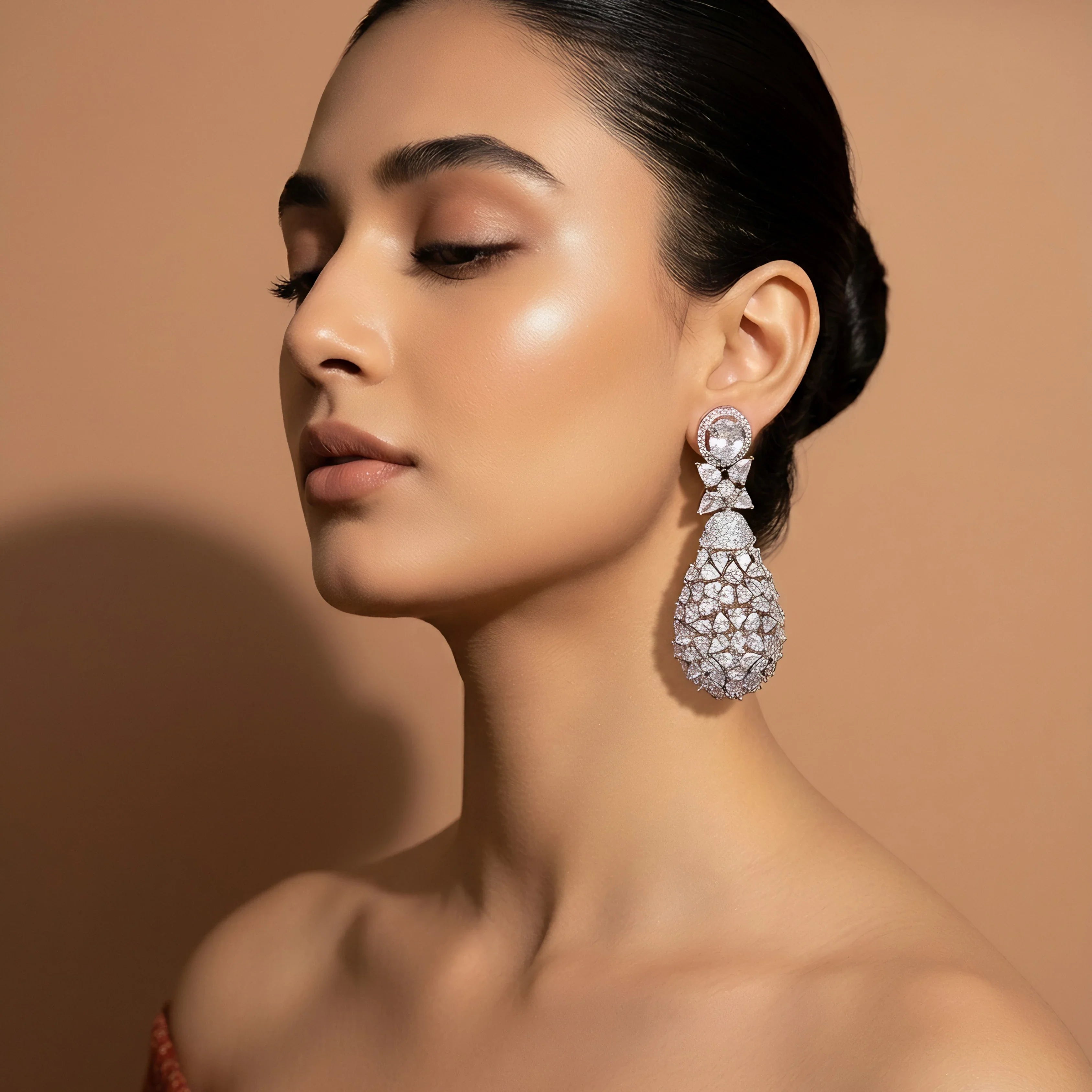 Silver Dewdrop Elegance