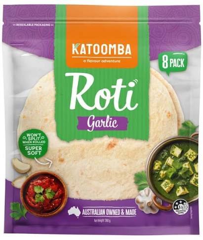 Katoomba Garlic Roti 8 Pieces