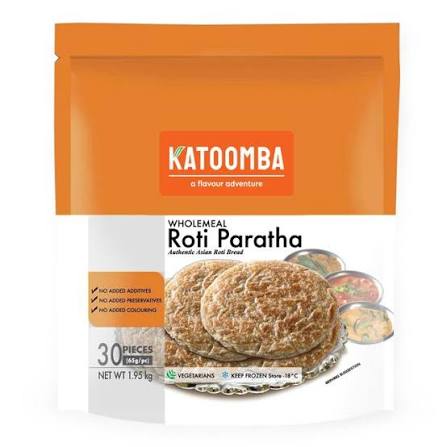 Katoomba Wholemeal Roti Paratha 30 Pieces