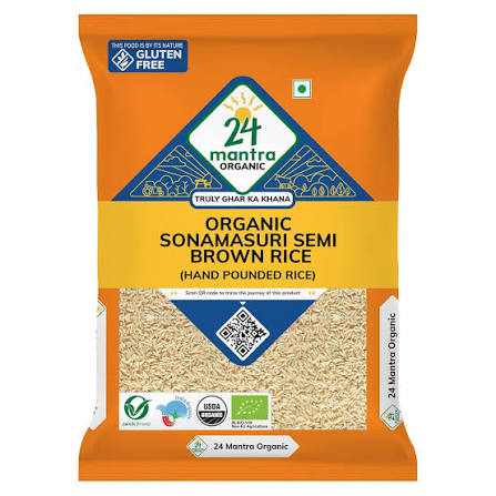 24mantra Organic Sonamasuri Handpounded Rice 5 kg