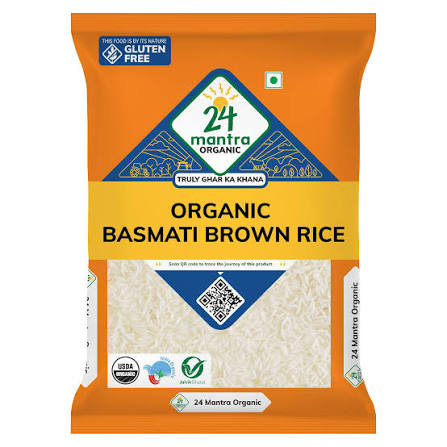 24mantra Organic Basmati Brown Rice 5 kg