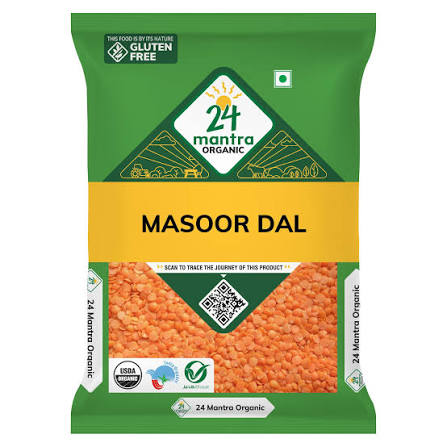 24 Mantra Organic Masoor Dal 1 kg