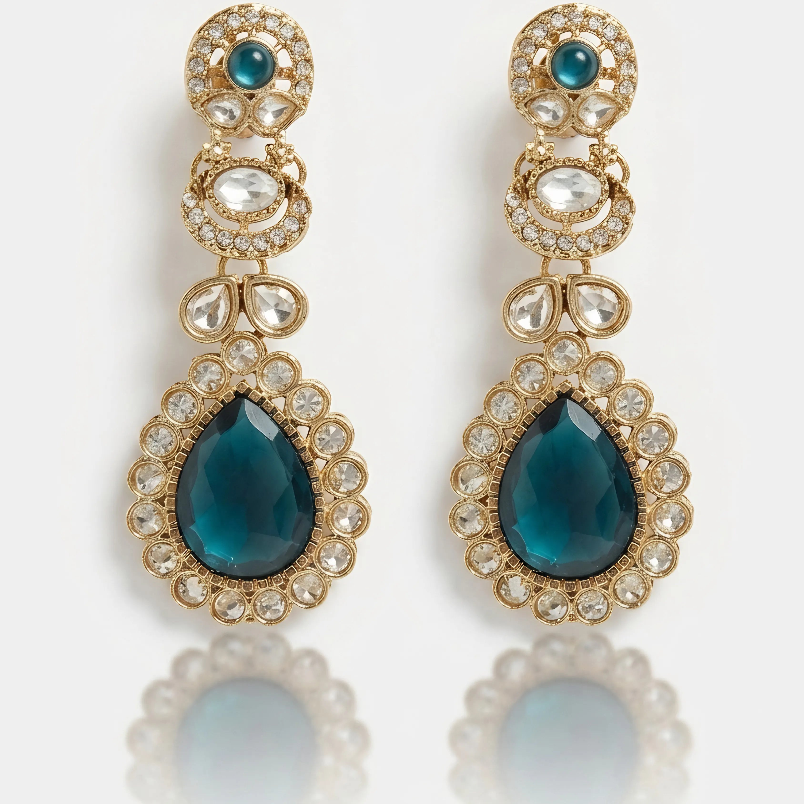 Blue Noir Danglers