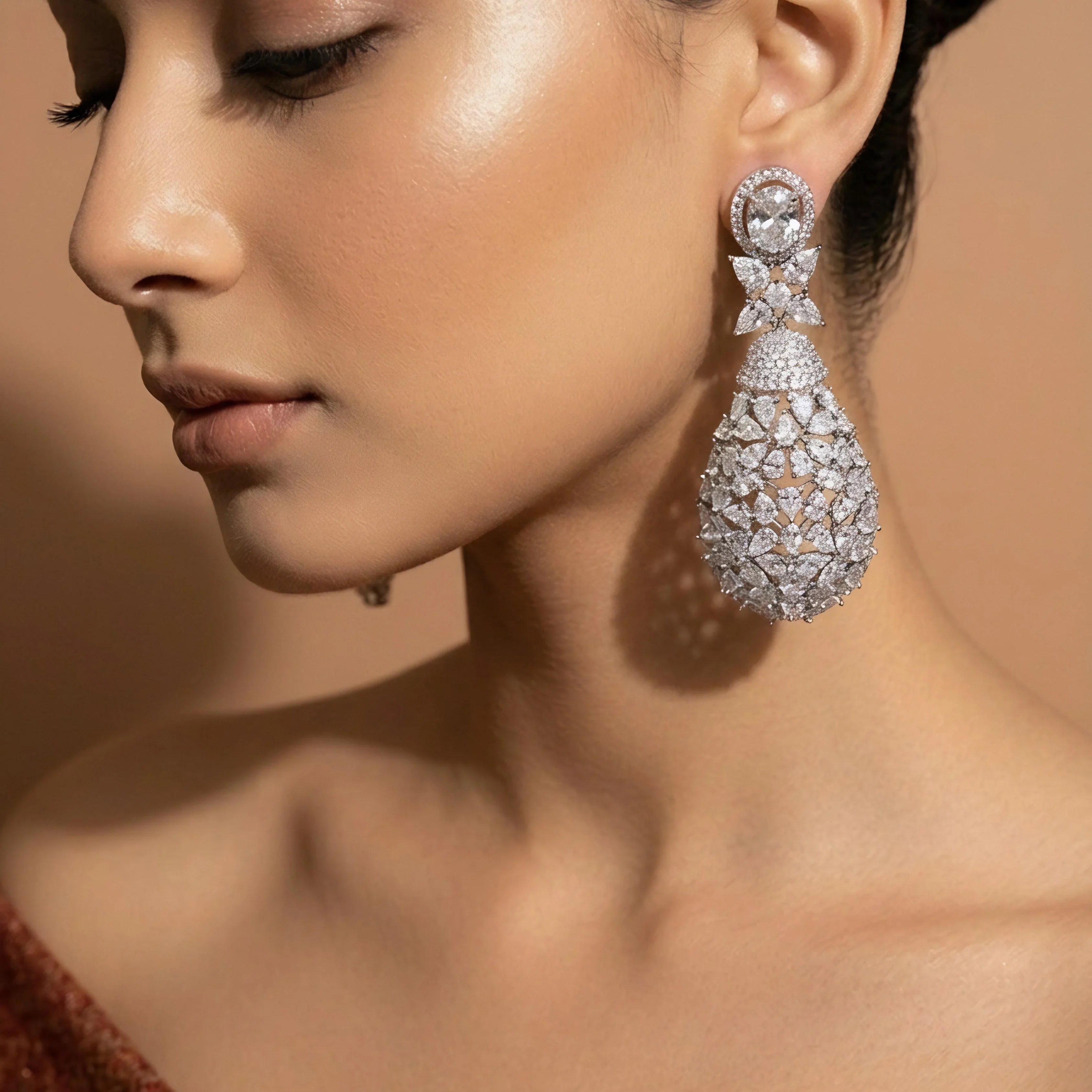 Silver Dewdrop Elegance