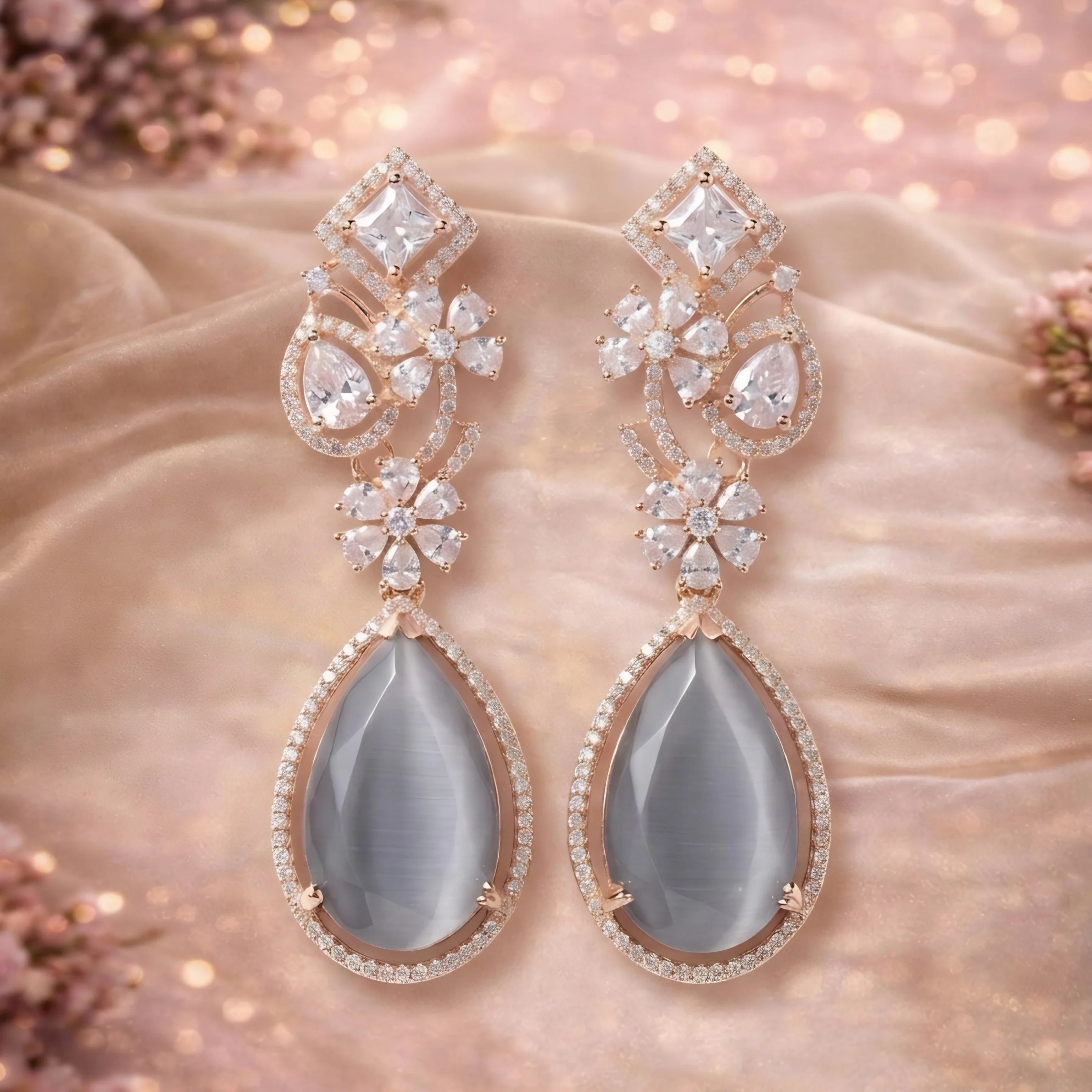 Empress Floral Dangles