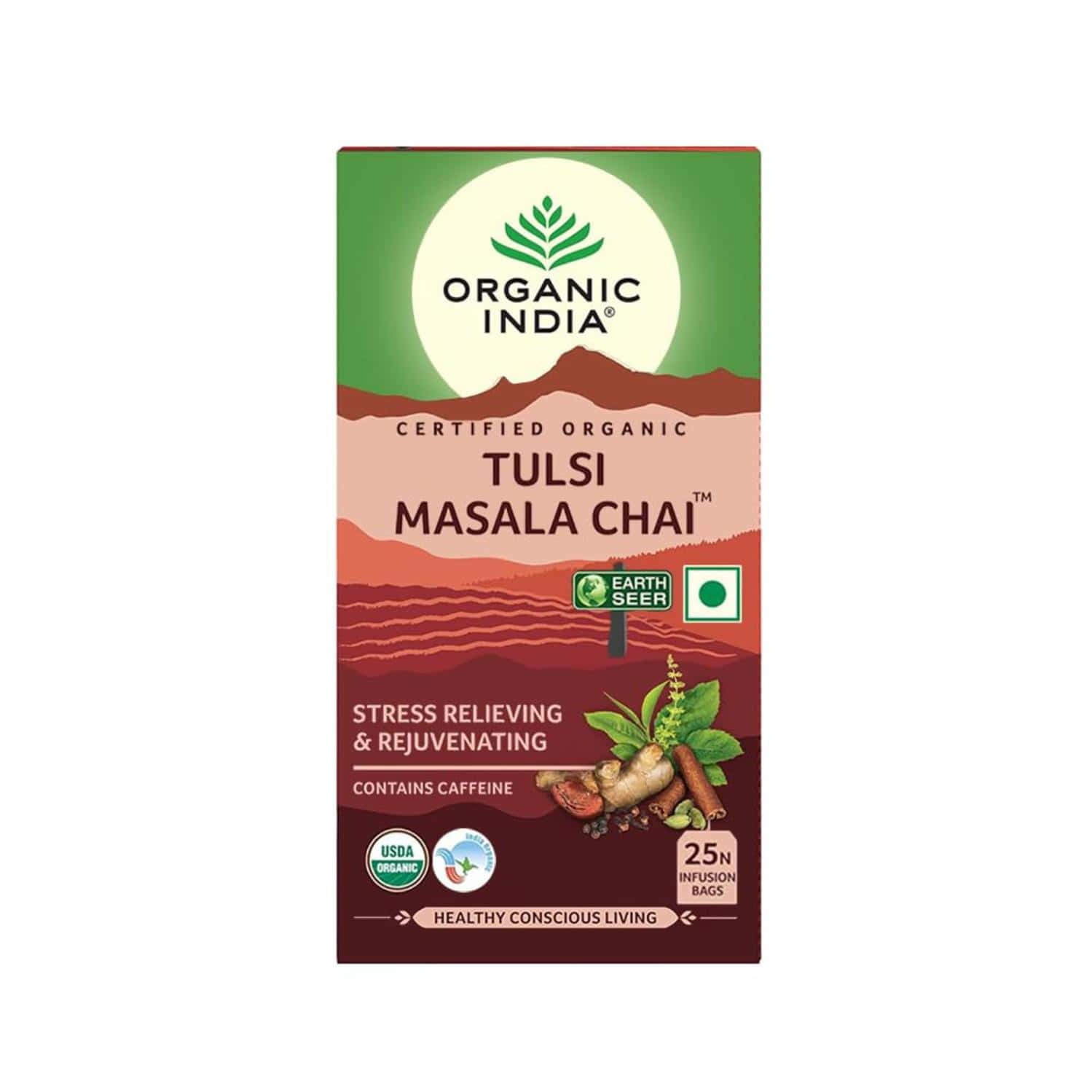 Organic India Tulsi Masala Tea 25 T Bags