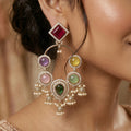 Ira Mehfil Multi Stone Earrings
