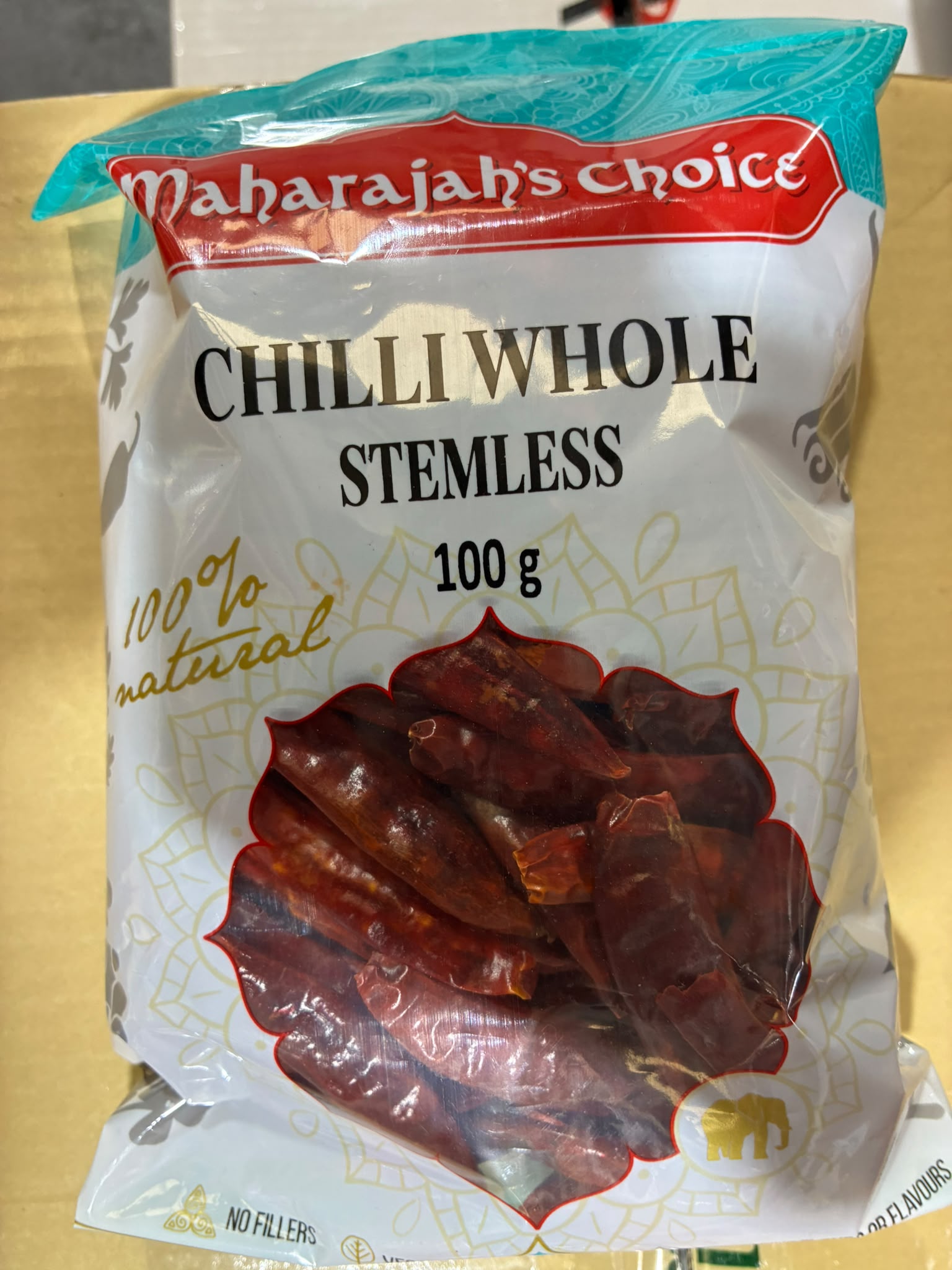 Maharaja's Choice Chilli Whole 100g