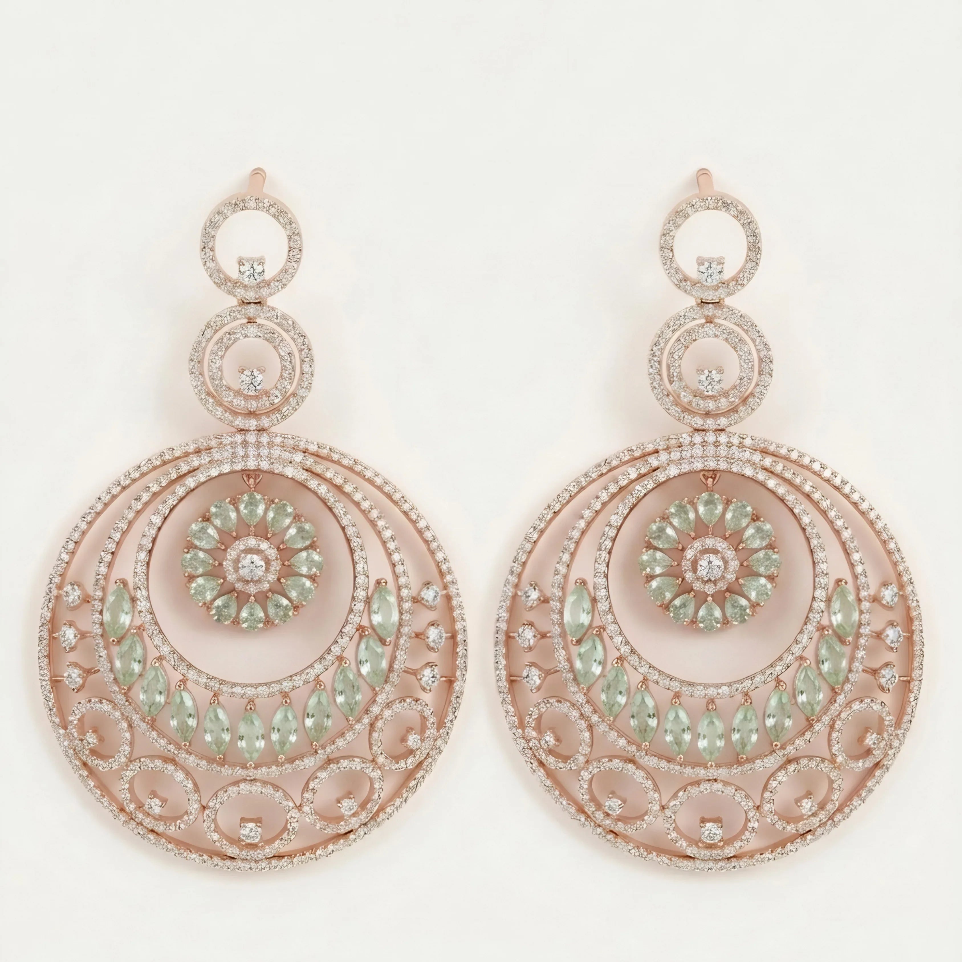 Rose Aura Spark Earrings