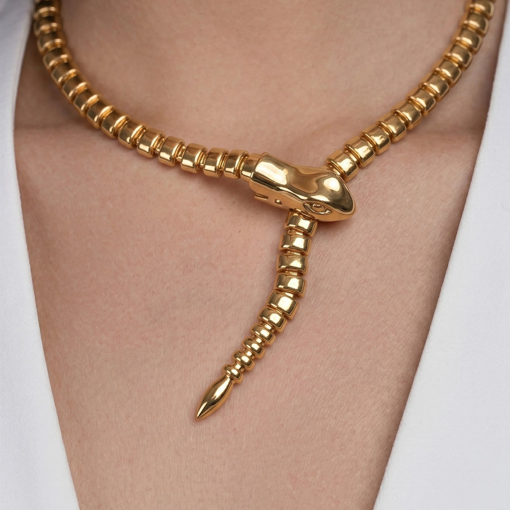 Golden Serpent Necklace