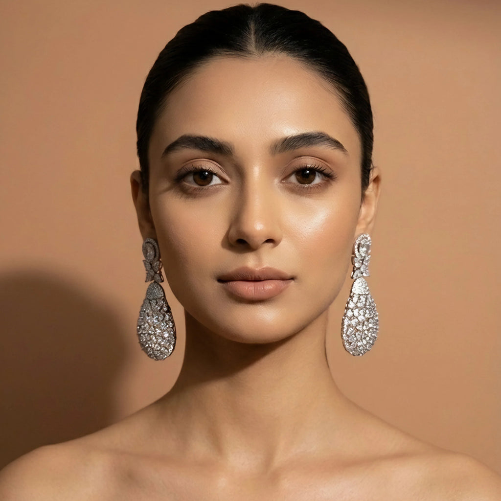 Silver Dewdrop Elegance