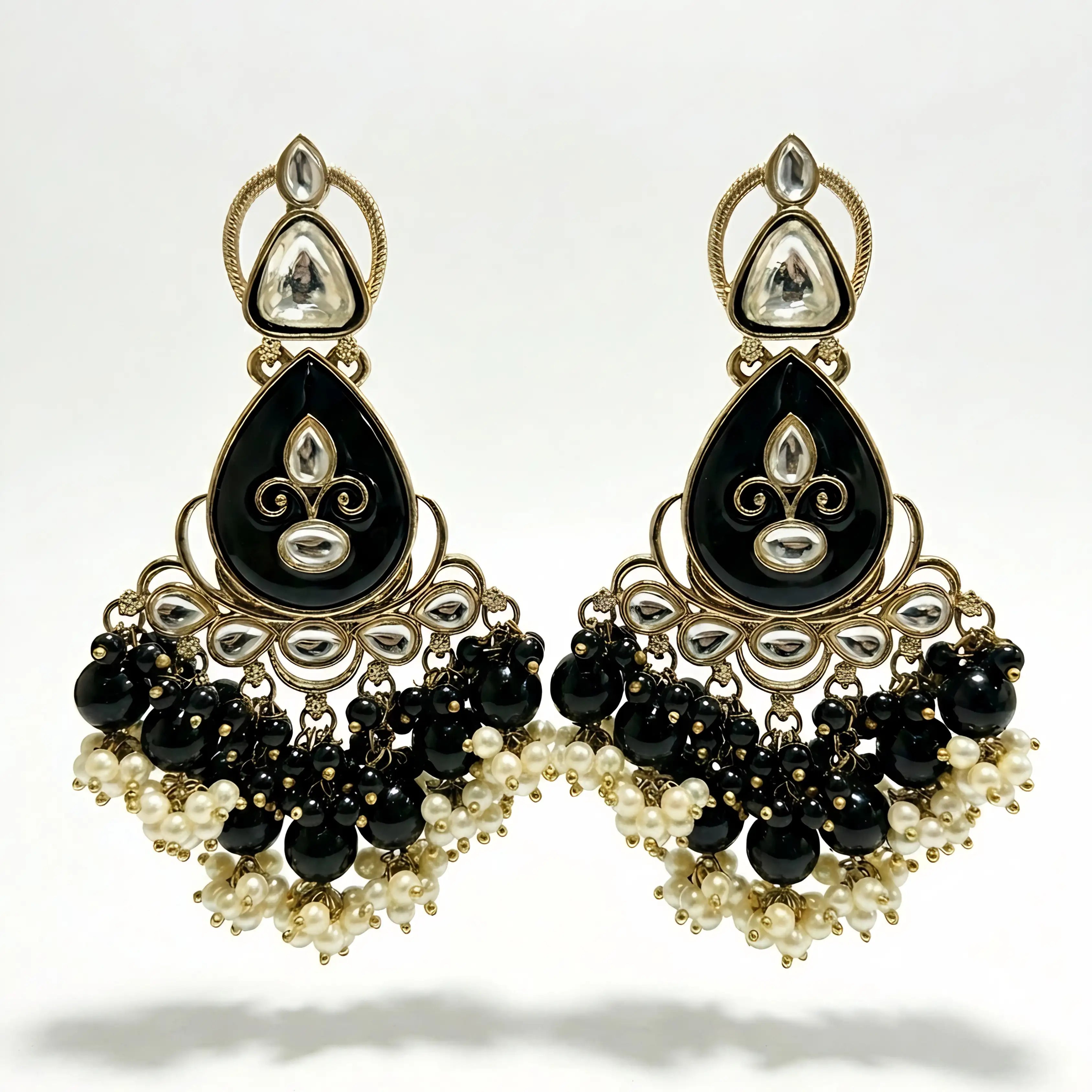 Black Ethnic Danglers