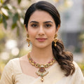 Rajwadi Gulnaar Heritage Necklace Set