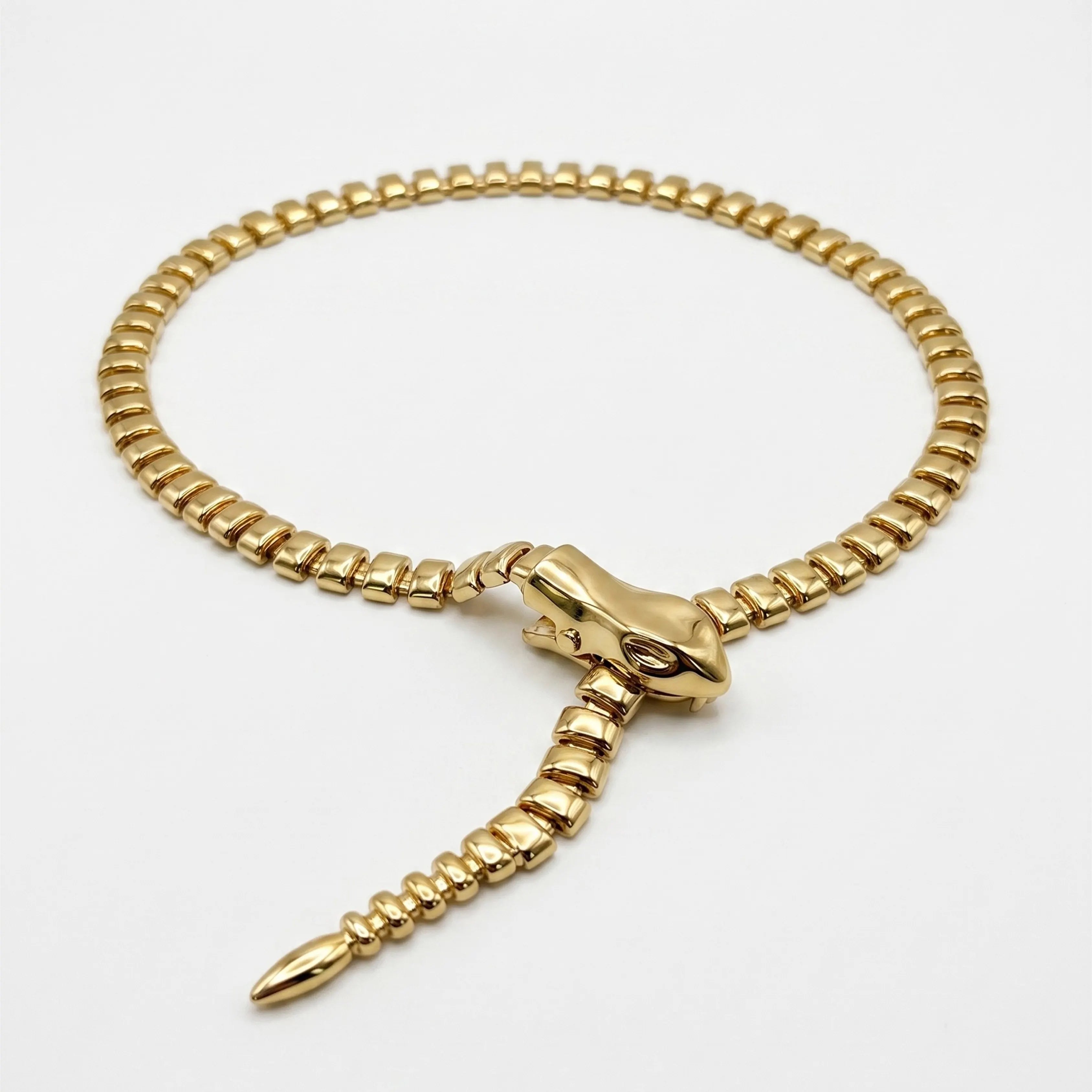 Golden Serpent Necklace
