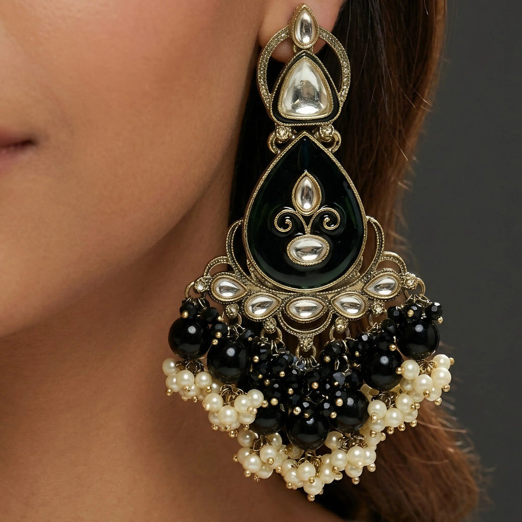 Black Ethnic Danglers